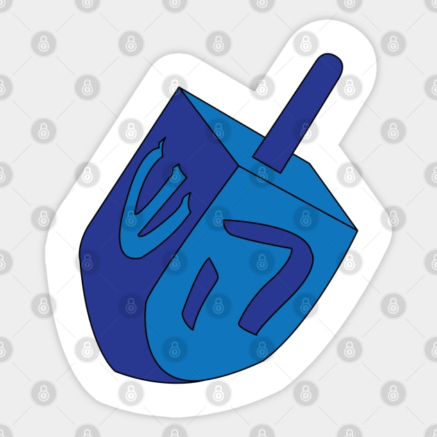 Dreidel Sticker by DickinsonDesign